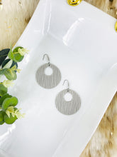 Load image into Gallery viewer, Gray Genuine Leather Earrings - E19-364
