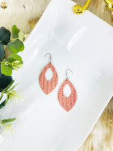 Load image into Gallery viewer, Pink Genuine Leather Earrings - E19-368