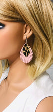 Load image into Gallery viewer, Pink and Cheetah Genuine Leather Earrings - E19-375