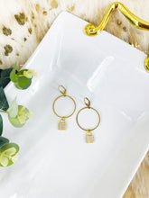 Load image into Gallery viewer, Pave Lock &amp; Hoop Earrings - E19-3784