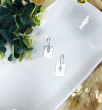 Load image into Gallery viewer, CZ Pendant Hoop Earrings - E19-4147