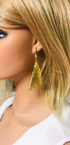 Gold Chainmail Earrings - E19-430