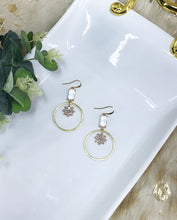 Load image into Gallery viewer, CZ &amp; Pendant Earrings - E19-4396