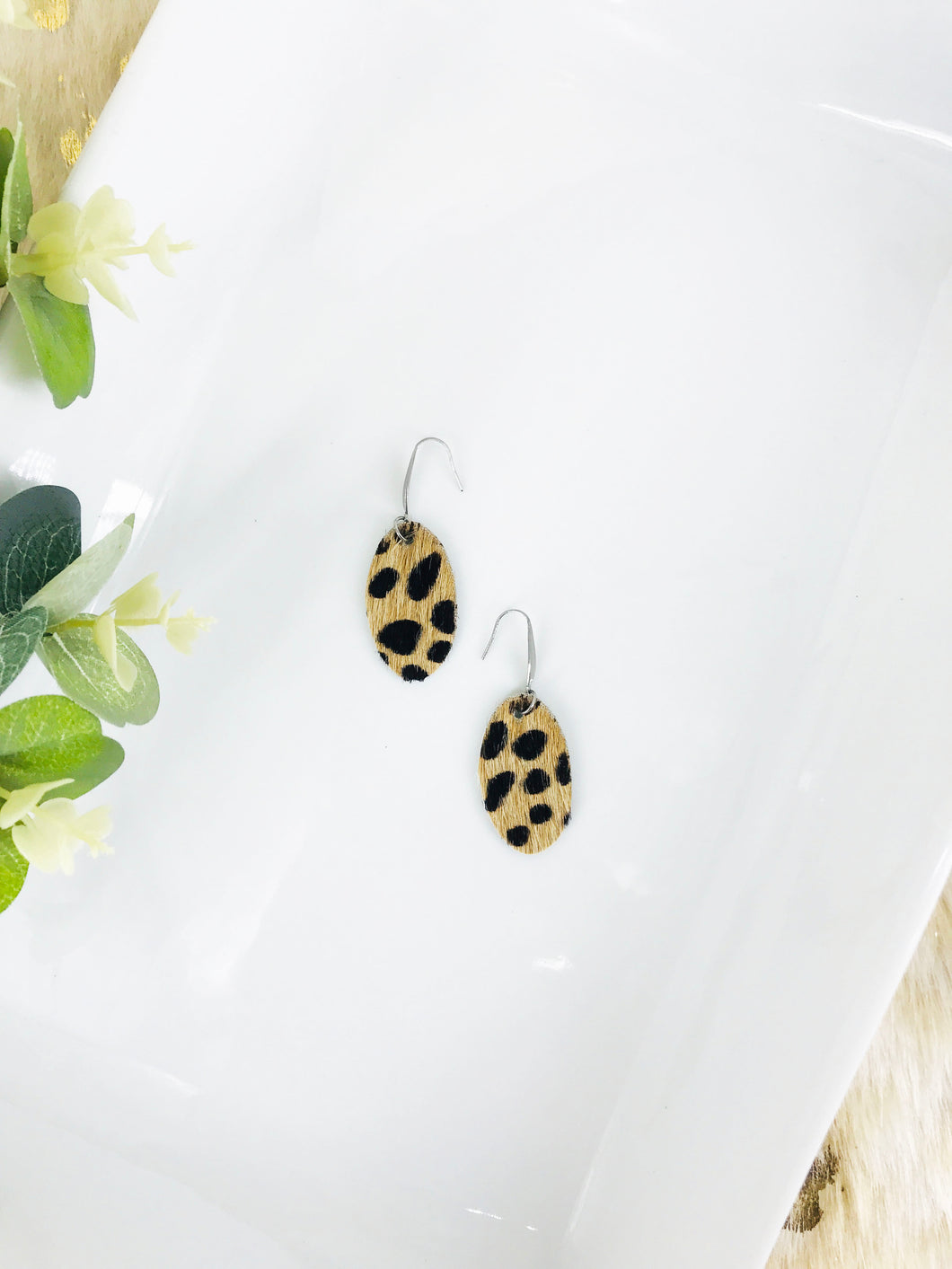 Genuine Leather Earrings - E19-439