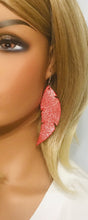 Load image into Gallery viewer, Coral Leather Earrings - E19-507
