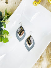 Load image into Gallery viewer, Layered Genuine Leather Earrings - E19-510