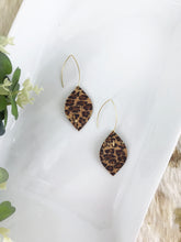 Load image into Gallery viewer, Cheetah Genuine Cork Leather Earrings - E19-512