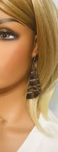 Load image into Gallery viewer, Chocolate Alligator Leather Earrings - E19-513