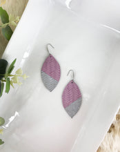 Load image into Gallery viewer, Purple Italian Leather Painted Earrings - E19-517