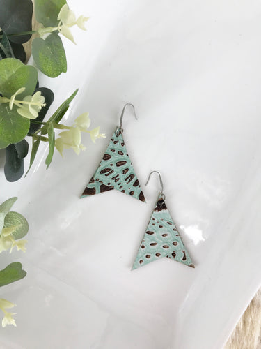 Genuine Alligator Leather Earrings - E19-635