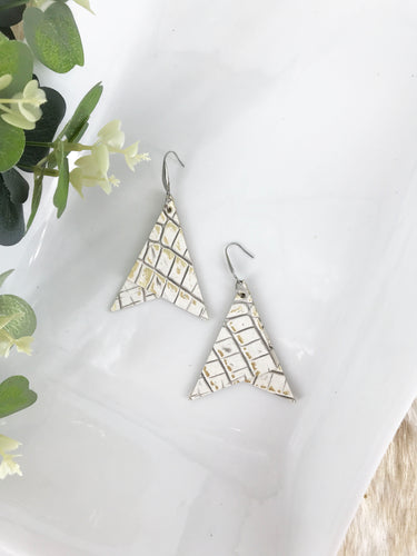 Genuine Alligator Leather Earrings - E19-643