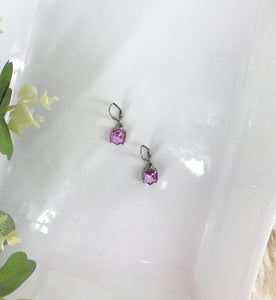 Rhinestone Dangle Earrings - E19-665