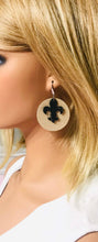 Load image into Gallery viewer, Faux Leather and Cork Earrings - E19-781