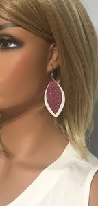 Genuine Suede and Leather Layered Earrings - E19-786