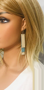 Genuine Suede and Leather Earrings - E19-796