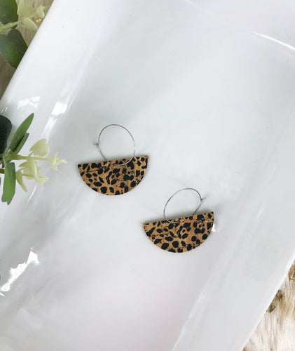 Genuine Leather Hoop Earrings - E19-811