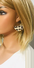 Load image into Gallery viewer, Genuine Leather Hoop Earrings - E19-816