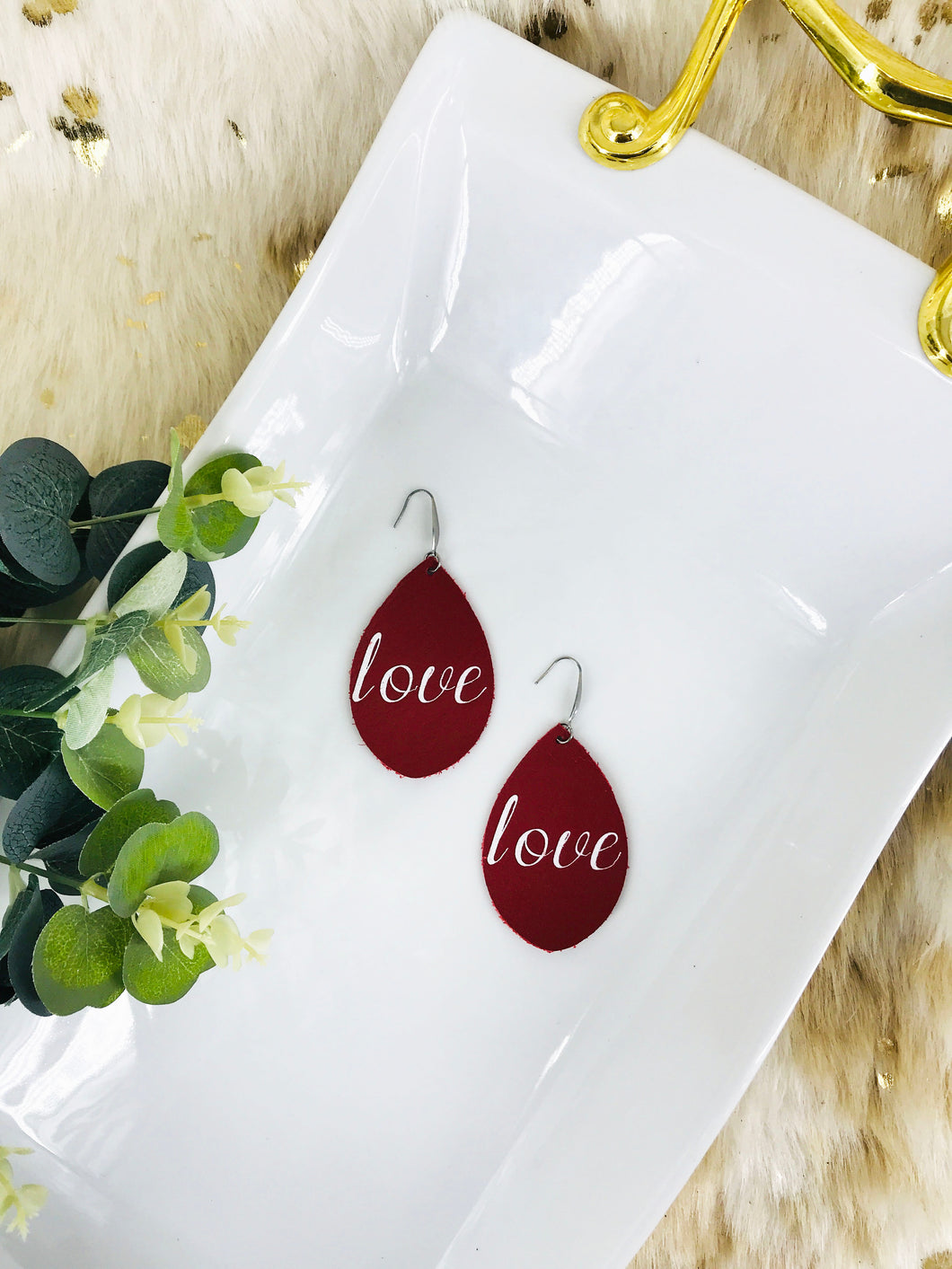 Genuine Red Leather 