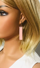 Load image into Gallery viewer, Genuine Pink Leather Earrings - E19-921