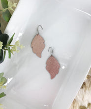 Load image into Gallery viewer, Rose Gold Leather Earrings - E19-972