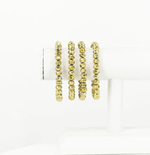 Load image into Gallery viewer, Metallic Gold Glass Bead Stretchy Bracelet