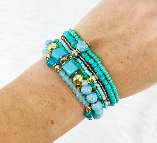 Boho Stackable Bracelet Set - B1189
