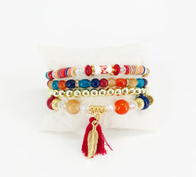 Load image into Gallery viewer, Stackable Multi-Layered Stretch Bracelets - B128