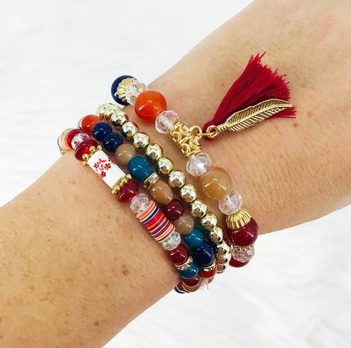 Stackable Multi-Layered Stretch Bracelets - B128