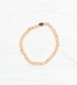 Glass Bead Stretchy Bracelet - B1297
