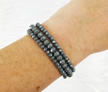 Load image into Gallery viewer, Multi-Strand Glass Bead Stretchy Bracelet - B1431