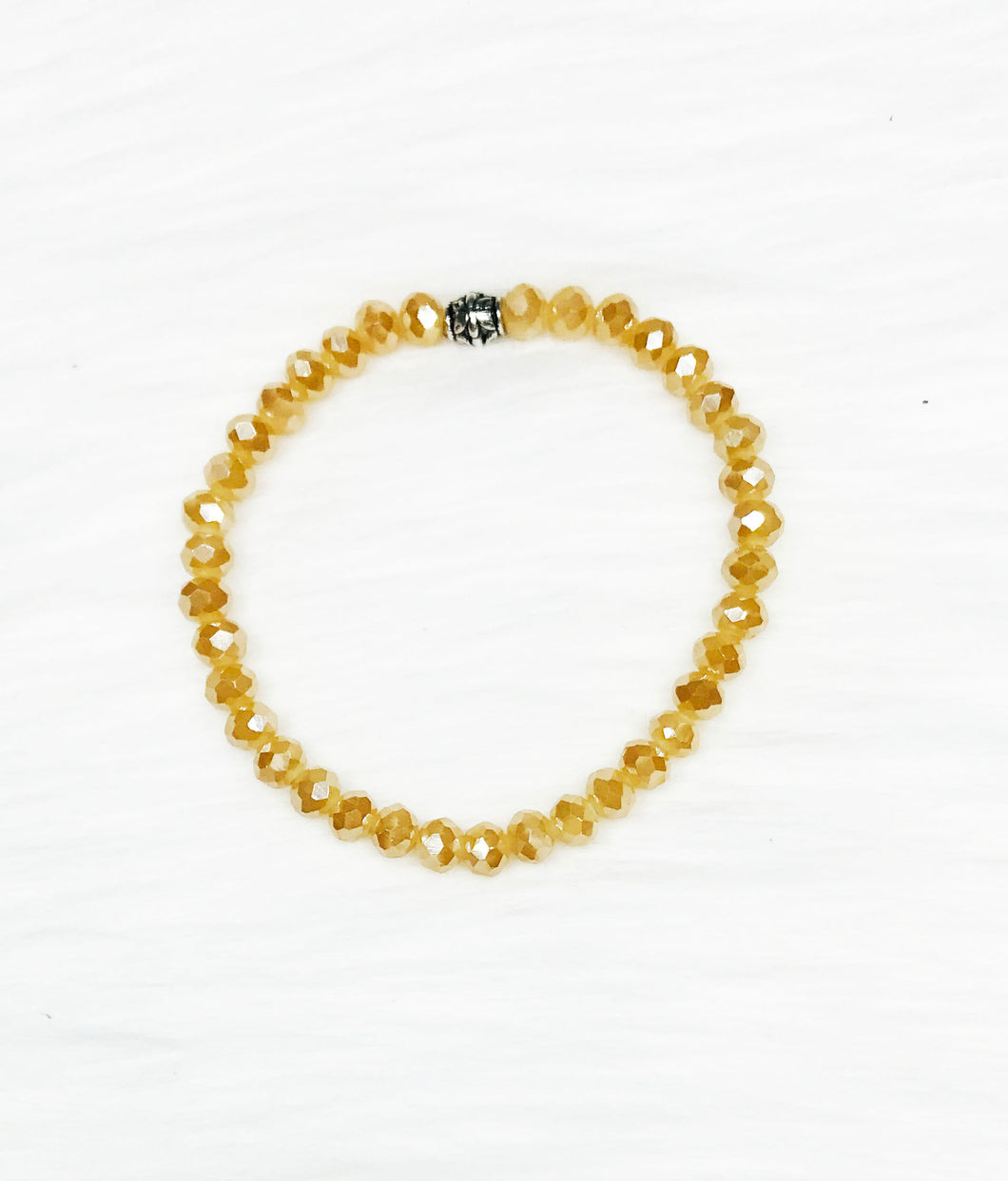Glass Bead Stretchy Bracelet - B1549