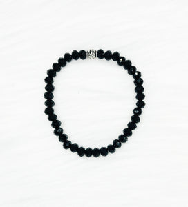 Glass Bead Stretchy Bracelet - B1552