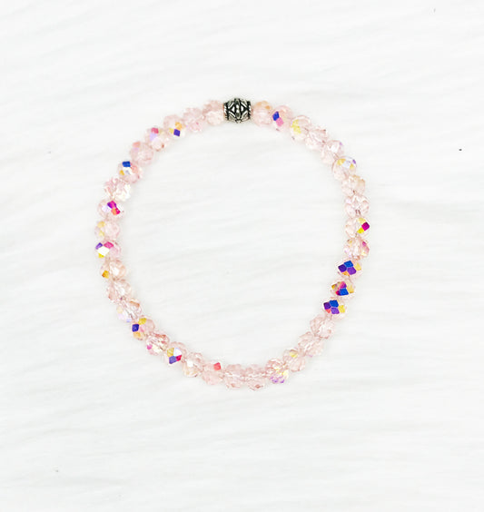 Glass Bead Stretchy Bracelet - 1556