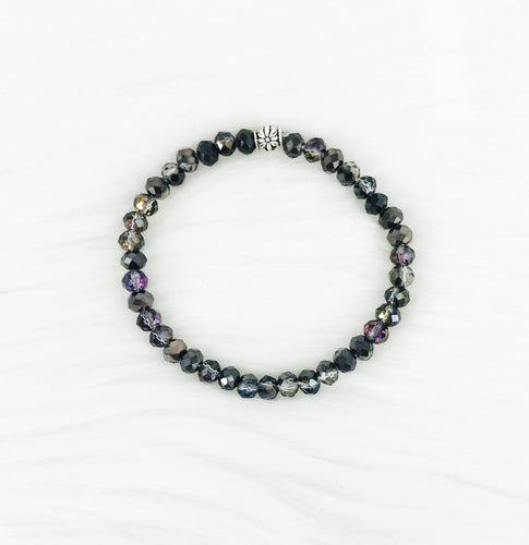Glass Bead Stretchy Bracelet - B1606