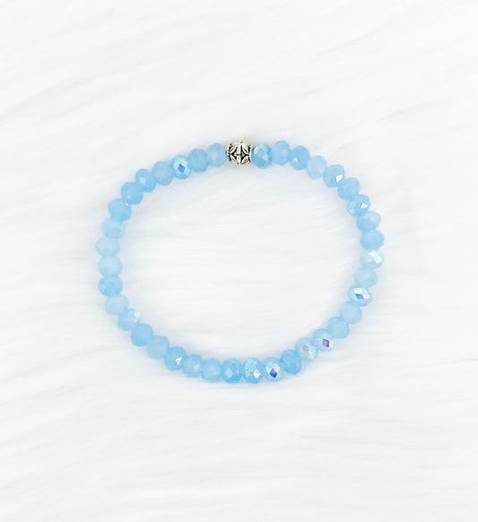 Glass Bead Stretchy Bracelet - B1608
