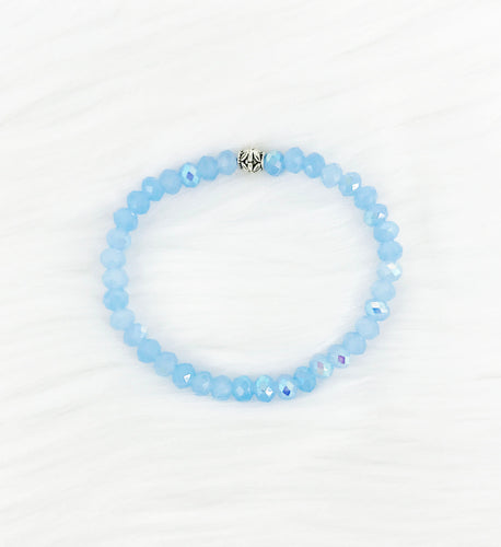 Glass Bead Stretchy Bracelet - B1608