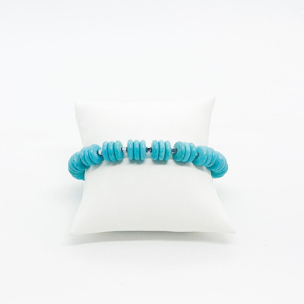 Dyed Howlite Stretchy Bracelet - B187