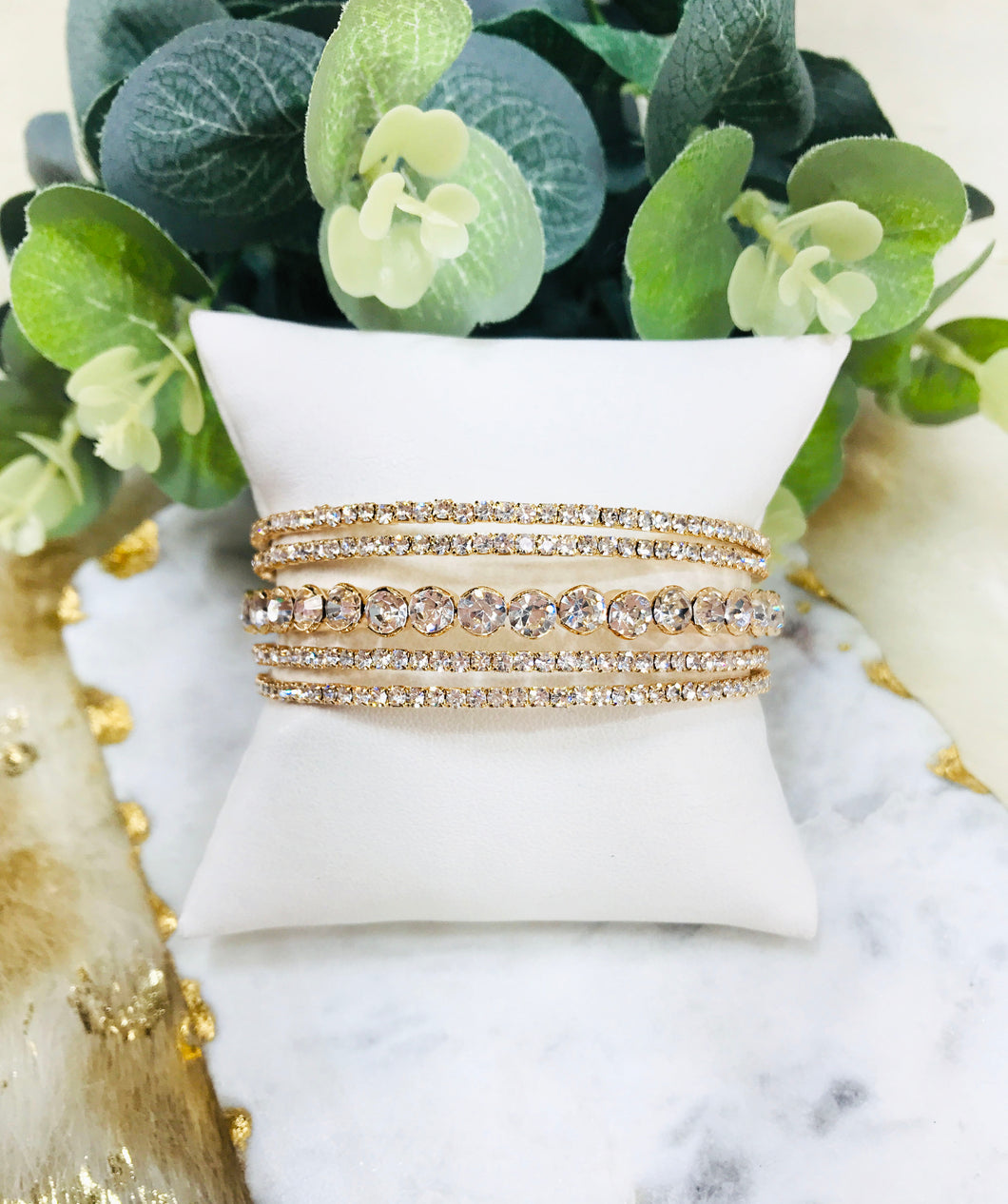 Rhinestone Cuff Bracelet - B1890