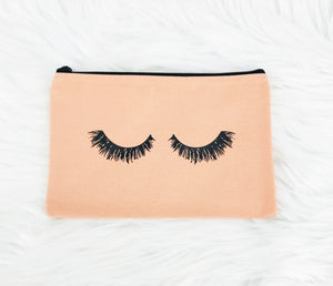 Pink Eyelash Cosmetic Bag - C102
