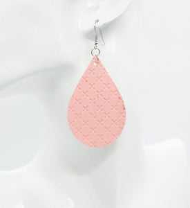 Criss Cross Leather Earrings - E19-003