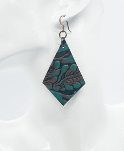 Embossed Leather Earrings - E19-027