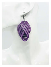 Load image into Gallery viewer, Lilac Genuine Leather Earrings - E19-077