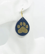 Load image into Gallery viewer, LSU Themed Leather Earrings - E19-1031