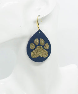 LSU Themed Leather Earrings - E19-1031