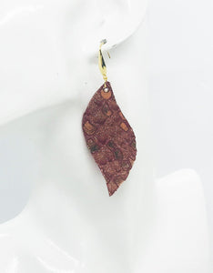 Mystic Python Leather Earrings - E19-1056