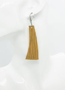 Dijon Mustard Leather Earrings - E19-1060