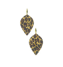 Load image into Gallery viewer, Baby Cheetah Cork Leather Earrings - E19-1065