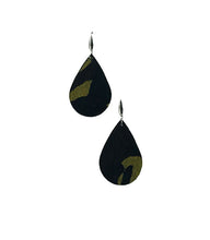 Load image into Gallery viewer, Hair On Camo Pattern Leather Earrings - E19-1120