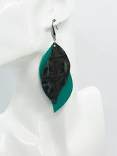 Load image into Gallery viewer, Layered Genuine Leather Earrings - E19-1144