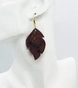 Genuine Leather Earrings - E19-1146